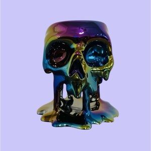 Bath and‎ Body Works Skull Three Wick Candle Holder Halloween 2025 HTF 🎃👻